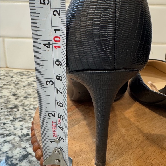 NWOB Nine West Women’s Black Textured D’Orsay Pumps Size 8 - Picture 7 of 9